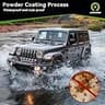 Universal Two-Stairs Carbon Steel Running Boards for Wrangler JL 4-Door