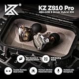 Linsoul KZ ZS10 Pro 4BA+1DD Hybrid Technology Wired Gaming In-Ear Monitors