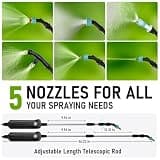 VASG 2-Gallon USB Rechargeable Battery Powered Garden Sprayer with Retractable Wand