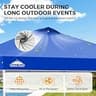 EAGLE PEAK Pop-Up Canopy Tent with Easy Setup, Vented Roof, and Wheeled Carry Bag (10x10)
