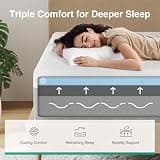 Novilla 12 Inch Bliss Gel Memory Foam Queen Mattress with ACA Spinal Support Core