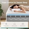 Novilla 12 Inch Bliss Gel Memory Foam Queen Mattress with ACA Spinal Support Core
