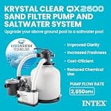 Intex 2650 GPH Krystal Clear Sand Filter Pump & Saltwater Pool Chlorine System