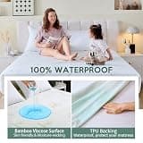 Premium 3D Air Fabric Bamboo-Viscose Blend Waterproof Mattress Protector