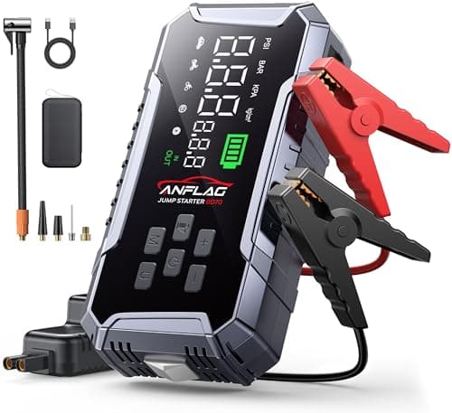 ANFLAG 7000A Heavy Duty Car Jump Starter with 160PSI Digital Air Compressor