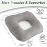 Ergonomic Innovations Medical Orthopedic Donut Pillow with Anti-Slip Base