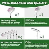 Wilson Tour Velocity Complete Women's Golf Club Set with Durable Cart Bag