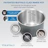 Buffalo Classic Rice Cooker with Buffalo Clad Stainless Steel Pot, 10-Cup