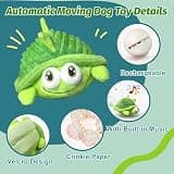 GUKCO Interactive Motorized Plush Turtle Dog Toy with Voice Recording Mode