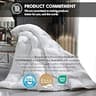 Luxurious King Size Baffle Box Goose Down & Waterfowl Feather Comforter, 58oz