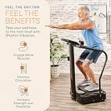 Lifepro Rhythm Vibration Plate Exercise Machine with Integrated Handles