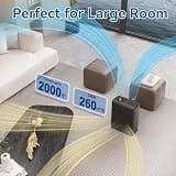 AIUZLK P260 Ultra-Quiet H13 HEPA Room Air Purifier with Washable Pre-Filter