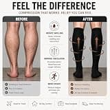 ACTINPUT Copper Infused Compression Socks 15-20 mmHg Circulation (4 Pairs)