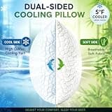 SUPA MODERN Adjustable Shredded Memory Foam Cooling Pillows with Bamboo Cover Set of 2