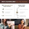 JavaPresse Manual Coffee Grinder with Stainless Steel Body and Ceramic Conical Burrs