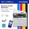 Brother MFC-L3780CDW Compact Color Laser All-in-One Printer with Touchscreen Display