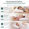 Nuzzle 3-in-1 Adjustable Firm Pillow with Nano-Coil Gel Fibers and Cooling Cover
