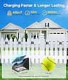 KOOPER Ultra-Bright Waterproof LED Lens Solar Powered Fence Lights, 10-Pack