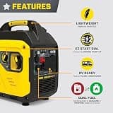 Champion Power Equipment 4000-Watt Dual Fuel RV-Ready Portable Inverter Generator