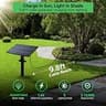 Varmtalys Adjustable Beam Focus Solar Uplights for Trees, Warm & Daylight (2-Pack)