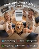 Yleoob 16000 BTU 5-in-1 Smart Portable Air Conditioner with Drainage-Free Tech