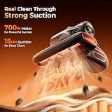 JIGOO T600 Bed Vacuum Cleaner with 15Kpa Suction, UV-C, and Smart Dust Sensor