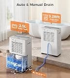 SEMKAP 32-Pint Low Noise Smart Compressor Dehumidifier for Large Rooms