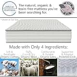 Ethical Mattress Co 10-Inch Toxin-Free Hybrid Pocket Coil and Latex Mattress