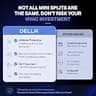 DELLA 18,000 BTU 2-Zone (9K/9K) Mini Split AC & Heat Pump Inverter System
