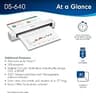Brother DS-640 Compact Mobile Single-Sheet Document Scanner for PC and Mac