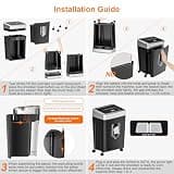 Bonsaii C169-B 15-Sheet Cross-Cut Heavy Duty Paper Shredder with Anti-Jam
