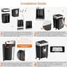 Bonsaii C169-B 15-Sheet Cross-Cut Heavy Duty Paper Shredder with Anti-Jam