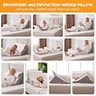 Ruqmuis Adjustable 3-Piece Orthopedic Memory Foam Wedge Pillow Set for Recovery