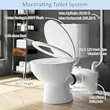 Ineflo 800W Macerating Toilet System Featuring Patented Top Access Panel