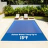Sun2Solar Heavy-Duty Blue Rectangle Solar Pool Blanket, 18x36 Ft, 16 Mil