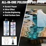 JAOJAO Epoxy Gloss Polishing Kit for Easy Mirror-Like Finishing Touches