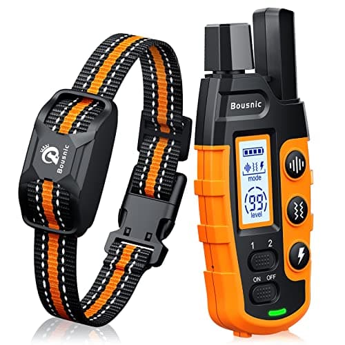 Bousnic Dog Shock Collar with 3300ft Range and IP67 Waterproof Receiver
