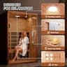 PABIMIA 2-Person Smart Infrared Sauna with WiFi, App Control & LCD Heater