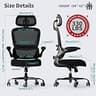 TRALT Ergonomic Office Chair with High-Resilience Molded Foam Seat Cushion