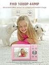FHD 1080P Digital Point and Shoot Camera with 16X Digital Zoom and Anti-Shake Tech