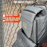 RuckBuddy 25L Weighted Rucking Backpack with Removable Hip Belt for Trail Hikes
