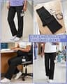 JoyMotion 2-Pack Maternity Scrub Pants with High-Rise Belly Panel Support