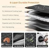 URPOWER Heavy-Duty Waterproof Dog Car Seat Cover and Back Seat Hammock