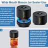 LOVE MOMENT Electric Cordless Mason Jar Vacuum Sealer Kit for Food Preservation