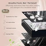 uahpet Slim H13 True HEPA Pet Air Purifier with Washable Cotton Filter