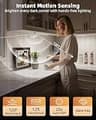 EZVALO 2-Pack 10-Inch Under Cabinet Lights with USB-C and Motion Sensor