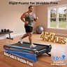 Jogwell Extra-Wide Auto Incline Walking Pad with 3.5HP Motor and 450 LBS Capacity