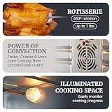 Elite Gourmet ETO4510B French Door 47.5-Quart Convection Roaster Oven