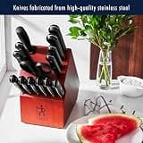 Henckels Solution 15-Piece Razor-Sharp Everyday Kitchen Knife Block Set