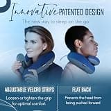 BCOZZY Patented Double Support Wrap-Around Travel Neck Pillow for Airplane
